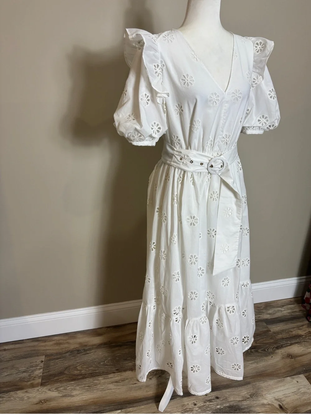 Kate Spade New York Spade Clover Eyelet Dress.